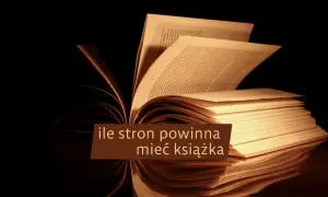 Otwarta książka, której strony wirują, zastanawiając się, ile stron ma lektura.