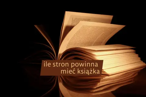 Otwarta książka, której strony wirują, zastanawiając się, ile stron ma lektura.