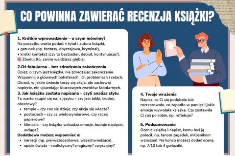 Jak napisać opinię o książce? Poradnik krok po kroku: wprowadzenie, fabuła, styl, wrażenia i podsumowanie.