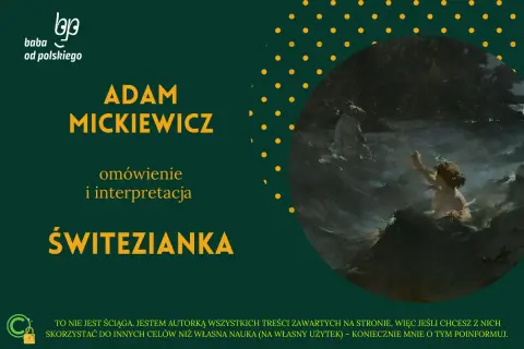 Czy świtezianka to ballada? Omówienie i interpretacja dzieła Adama Mickiewicza. Obraz przedstawia mityczną postać w mrocznych falach.