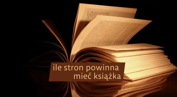 Otwarta książka, której strony wirują, zastanawiając się, ile stron ma lektura.