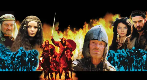 Kto napisał starą baśń? Bohaterowie filmu, wojownicy i kobiety w płomieniach.