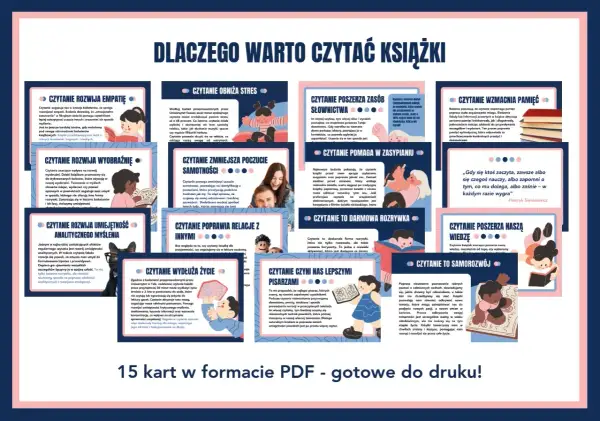 Dlaczego czytanie jest ważne? Rozwija empatię, obniża stres, poszerza słownictwo, wzmacnia pamięć i pomaga w zasypianiu. To darmowa rozrywka i samorozwój.