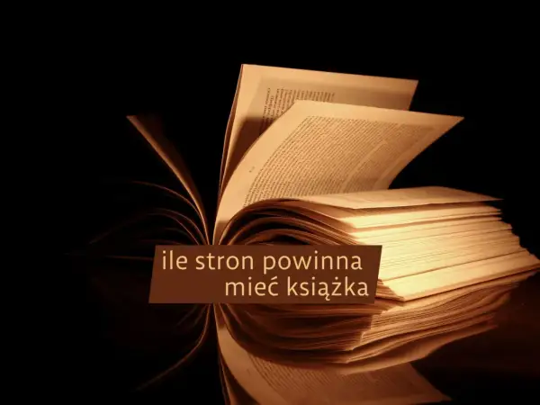 Otwarta książka, której strony wirują, zastanawiając się, ile stron ma lektura.